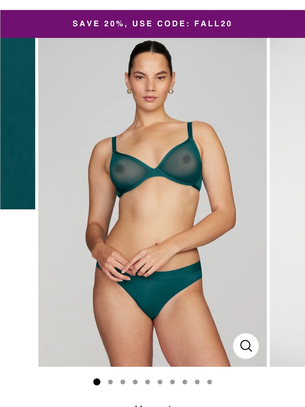 CUUP bra 38D turquoise NWOT